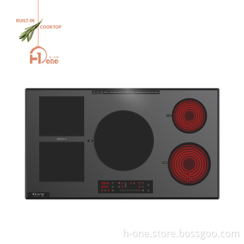 Doopen Smart Five Burners Hybrid Induction Cooktop with WiFi Control
